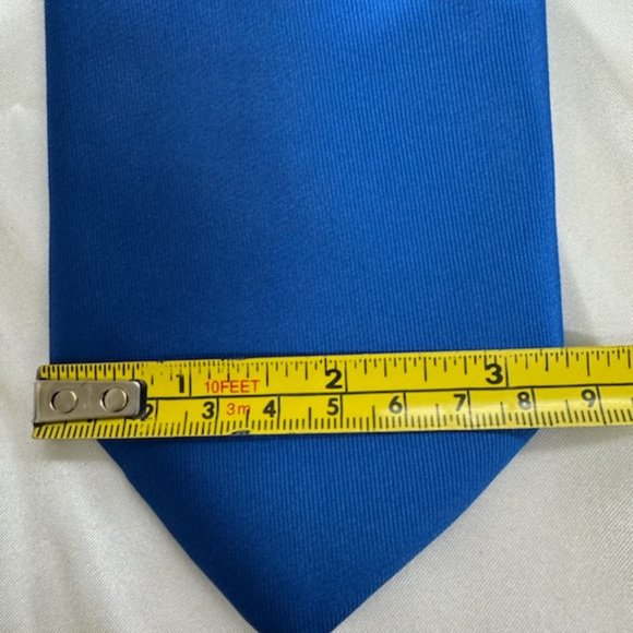 Moda Di Raza Blue Microfiber Necktie - Picture 4 of 6